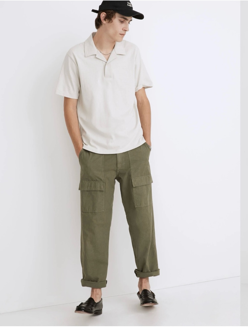 Madewell Men's Garment-Dyed Hybrid Cargo